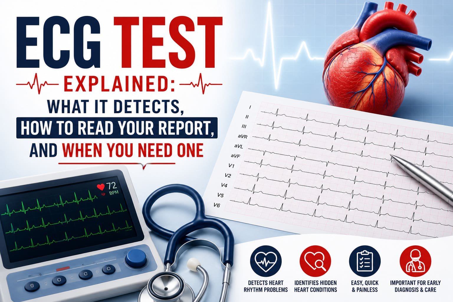 ECG Test Explained What It Detects How to Read Your Report and When You Need One