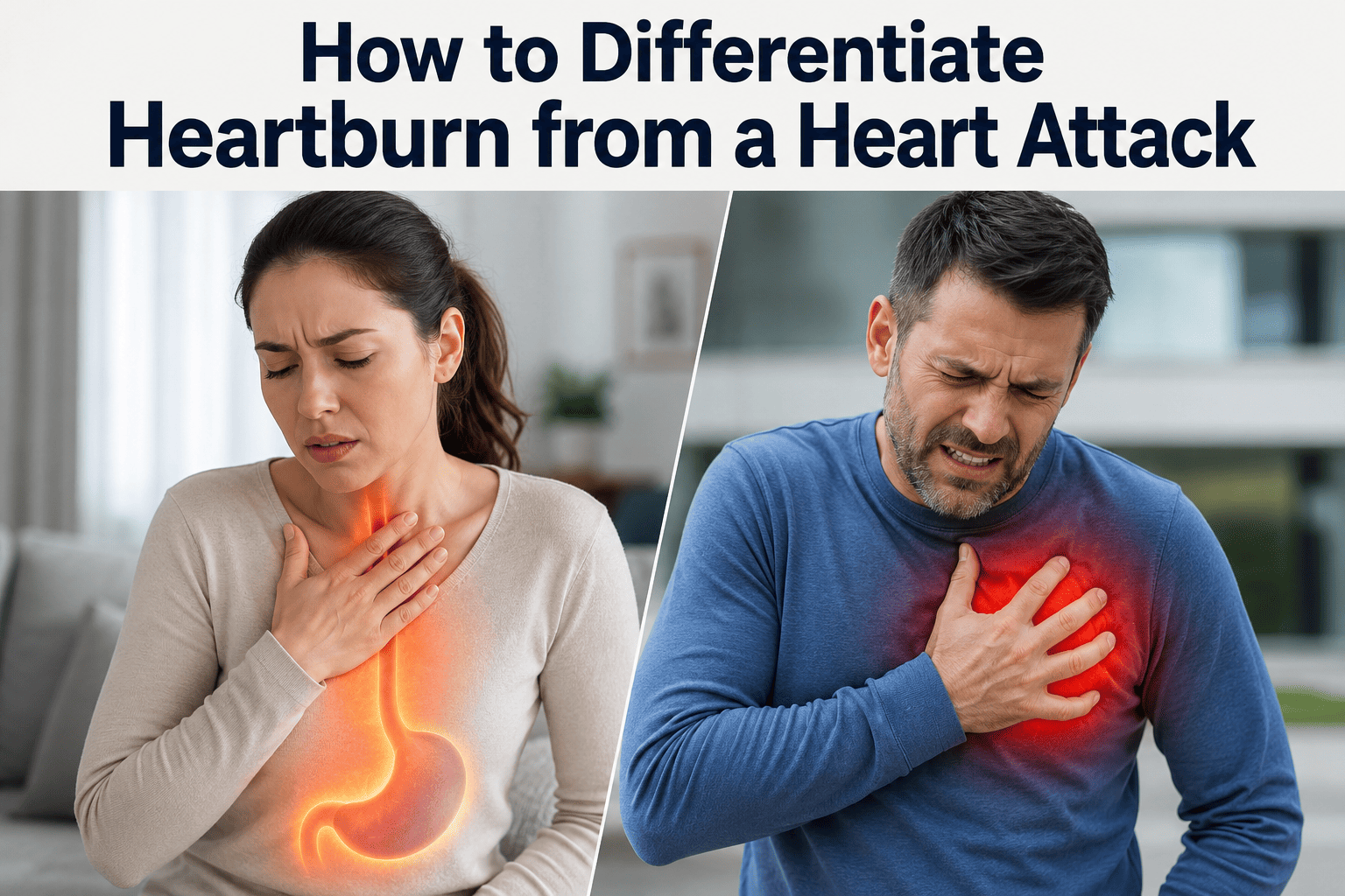 How to Differentiate Heartburn from a Heart Attack